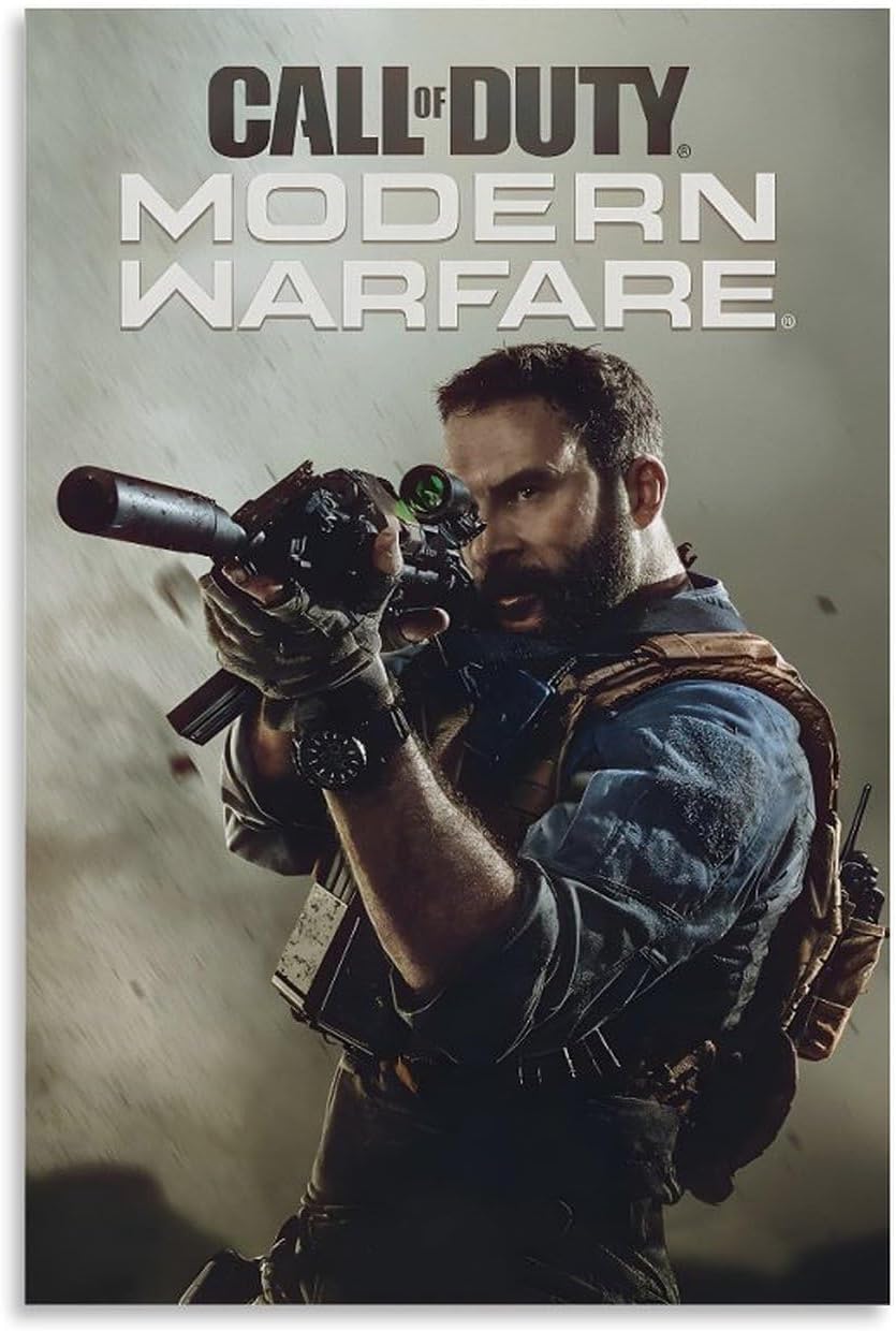 GOPOSCY Call of Duty Poster Decorative Canvas Poster Wall Art Decor Living Modern Family Bedroom Decoration Poster 24x36inch(60x90cm) Unframe-style GOPOSCY Call of Duty Poster Decorative Canvas Poster Wall Art Decor Living Modern Family Bedroom Decoration Poster 24x36inch(60x90cm) Unframe-style