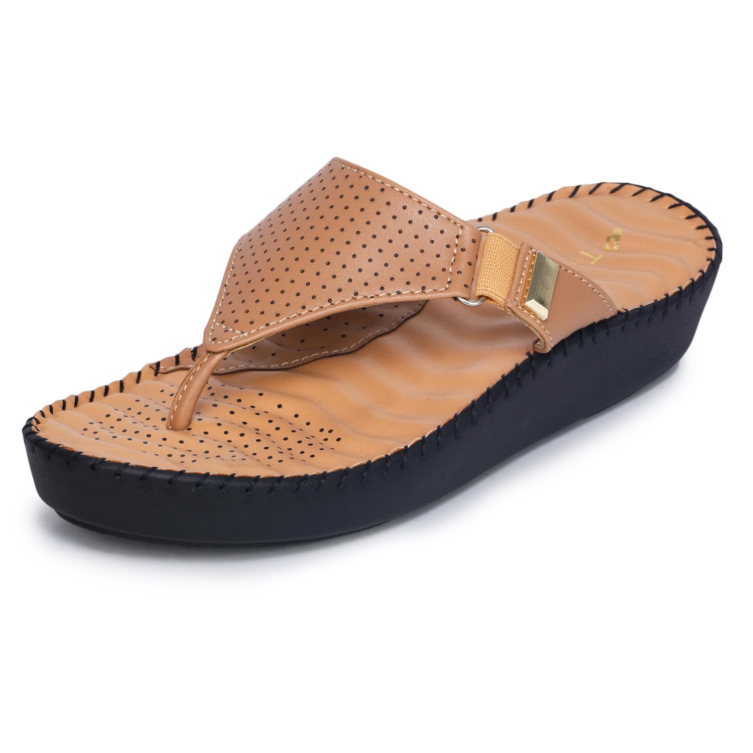 Orthopedic Casual Slippers for Women | Soft Cushioned Footbed, Arch Support, Adjustable Strap | Ideal for Knee & Foot Pain-image-44