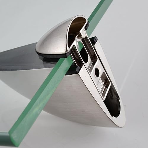 Miniatura 3 de Estante para baño de la marca KES Hechode vidrio templado de 03 pulgada de grosor soporte de pared rectangular soporte cromado refinado BGS3200-P