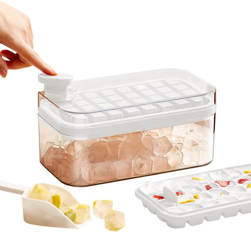 See full amazon price history chart for HomeCloud 2 Layer Ice Cube Tray with Lid & Bin, Square Ice Cubes Molds with Ice Scoop, One Tap Easy Release & Save Space, BPA Free Ice Cube Storage Container 64 Ice Cubes (White) HomeCloud 2 Layer Ice Cube Tray with Lid & Bin, Square Ice Cubes Molds with Ice Scoop, One Tap Easy Release & Save Space, BPA Free Ice Cube Storage Container 64 Ice Cubes (White) (B0CGLXBC9Y) Amazon Price History, Amazon Price Tracker