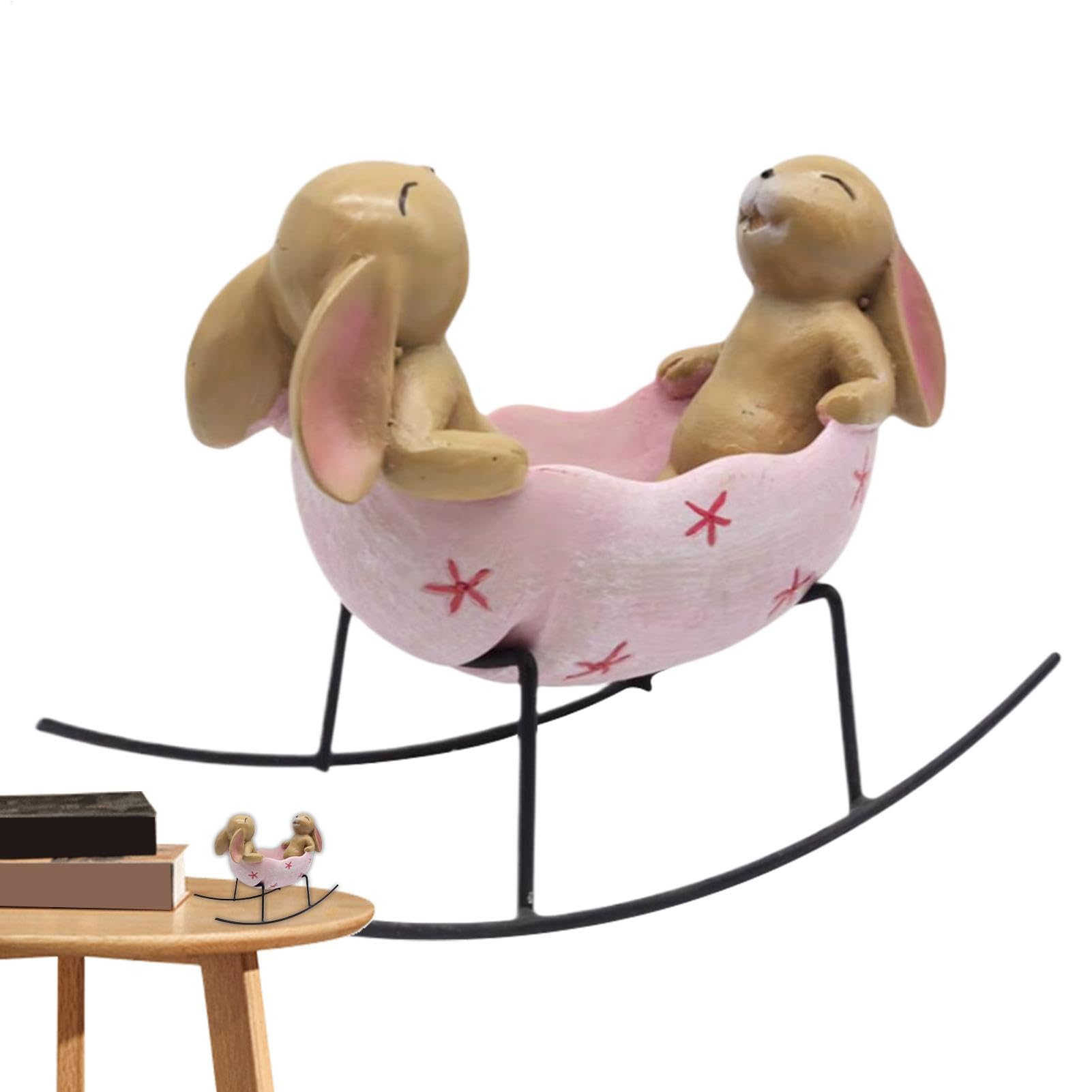 Décoration lapin de jardin et statuette pour pelouse balcon ou terrasse