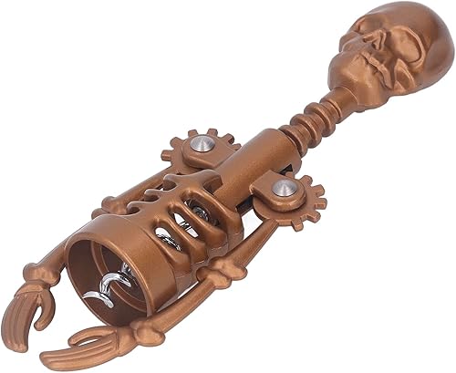 Miniatura 8 de Sacacorchos de calavera Abridor de botellas de vino Herramienta de apertura de esqueleto Sacacorchos de metal Hueso Vino tinto Vino tinto Vino con