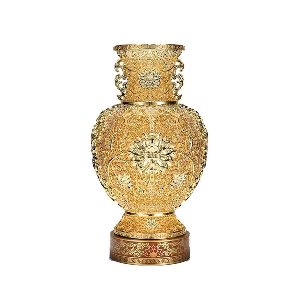 GLETSF Metal Decorations Home Bedroom Tabletop Decoration Copper Buddha Statue Brass Cow Ornaments Reception Desk Decoration Home Decorations,