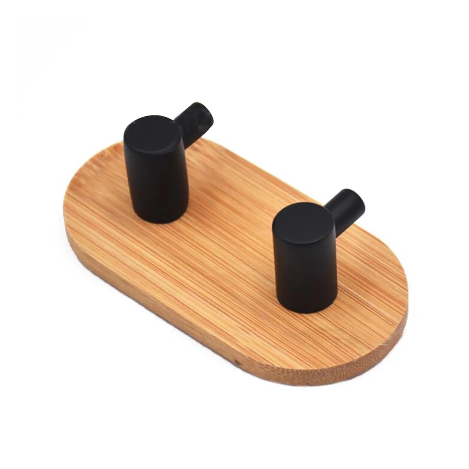 Dhetye 2 Coat Rack Wall Hooks Coat Rack,Wall Hooks,1/2/3 Wooden Hangers Self Adheisve Hanging Hook(2)