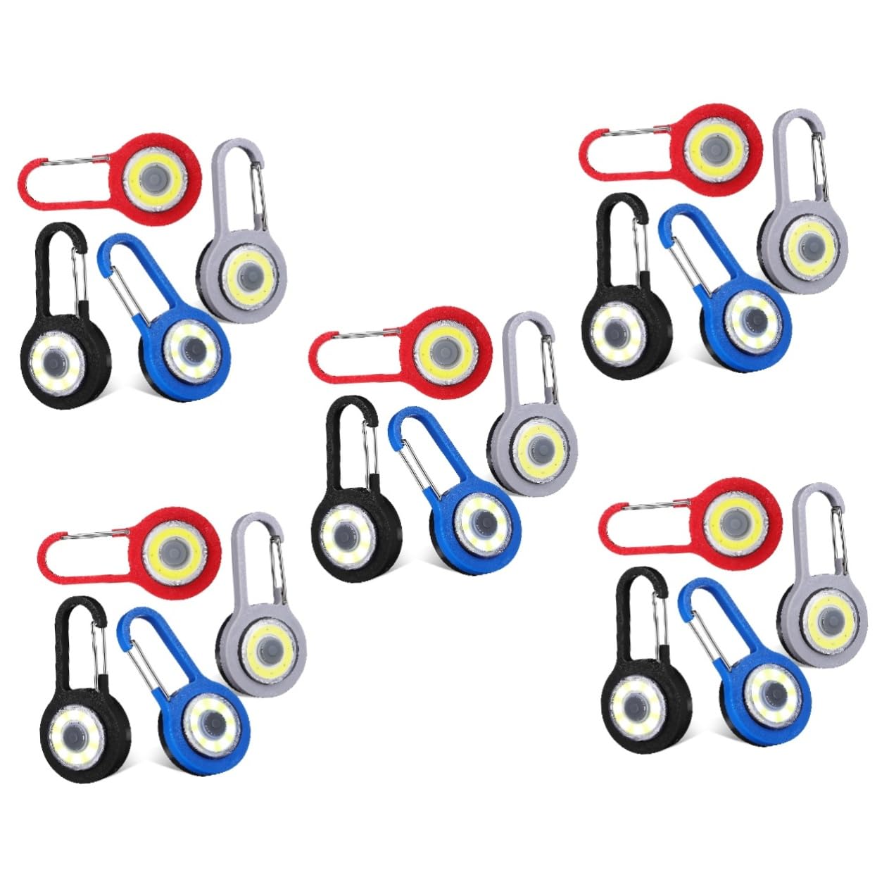 BESPORTBLE 20pezzi Mini Torcia Portachiavi Luce Multi-funzionale Per Attività Outdoor Da Leggera e Pratica Per Campeggio e Emergenze