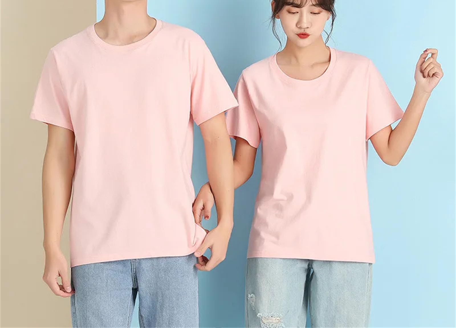 T-shirt da uomo casual in cotone slim fit girocollo a maniche corte t-shirt leggera sportiva top