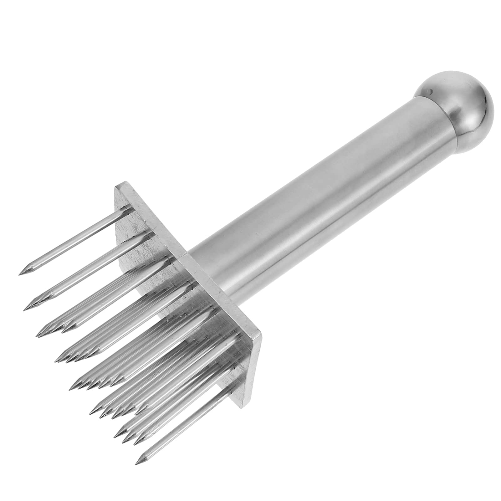 Alipis Edelstahl Fleischklopfer mit Nadel Küchenzartmacher für Schnelleres Kochen und Verbesserte Fleischtextur bei Schweinefleisch und Steak