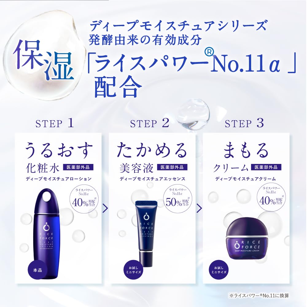 Amazon.co.jp: ライスフォース ディープモイスチュアローションセット