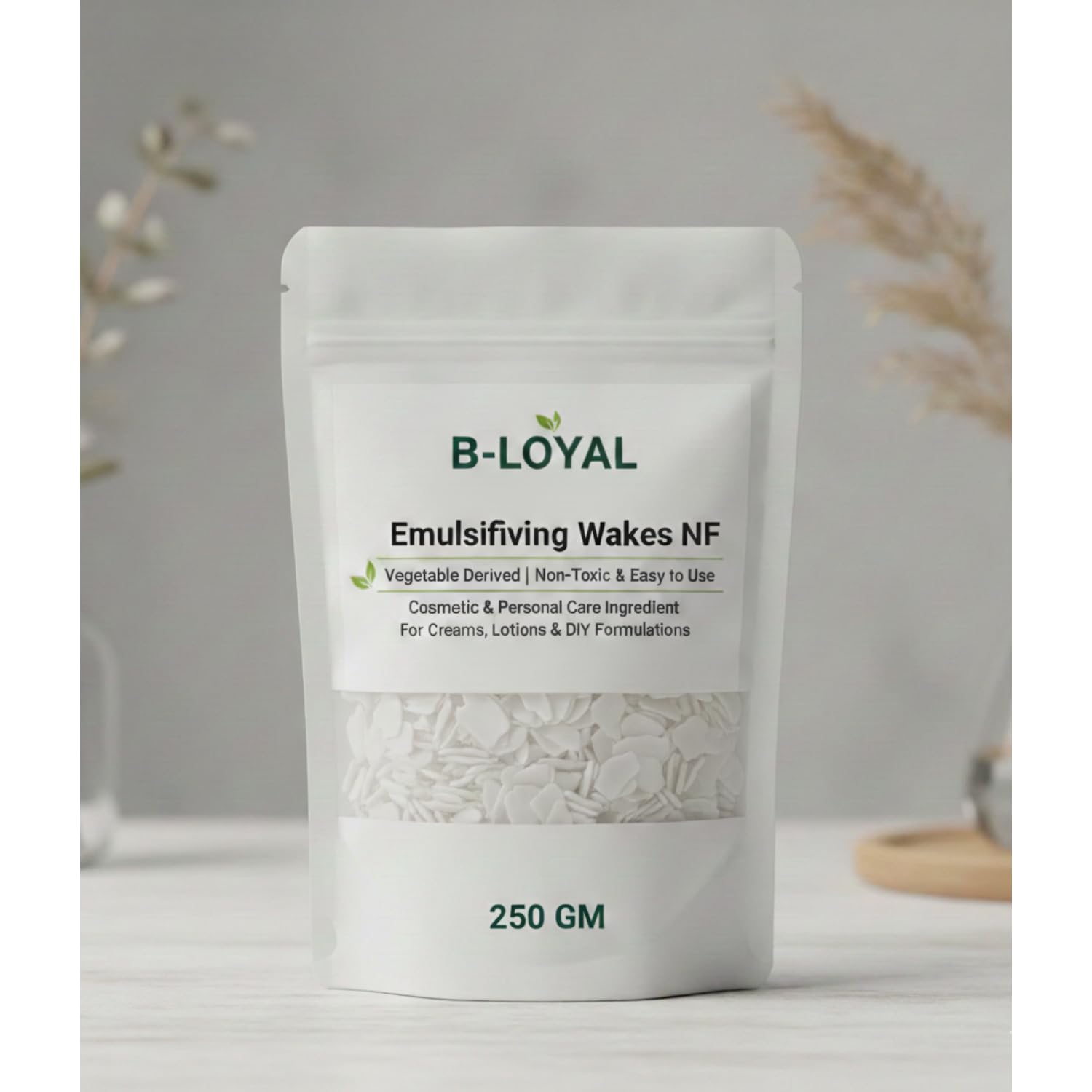 Loyal Emulsifying Wax NF (250 GM) | 100% Vegetable Derived Non-Toxic Easy to Use
