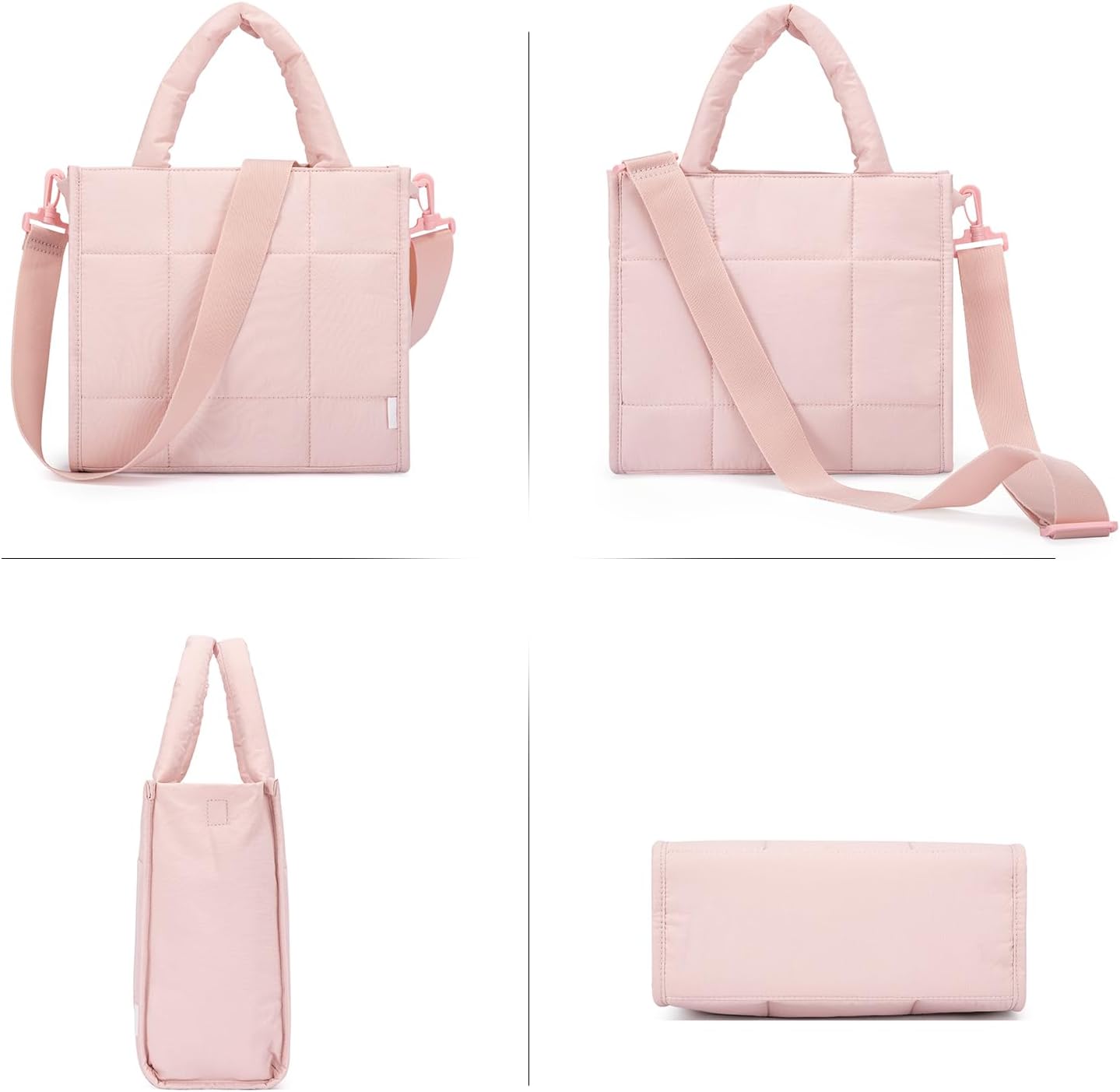 CLUCI Puffer Tote Bag for Women, Quilted Puffy Handbag, Lightweight Travel Crossbody Bag, Shoulder Purses for Shop Work Gym - Image 7