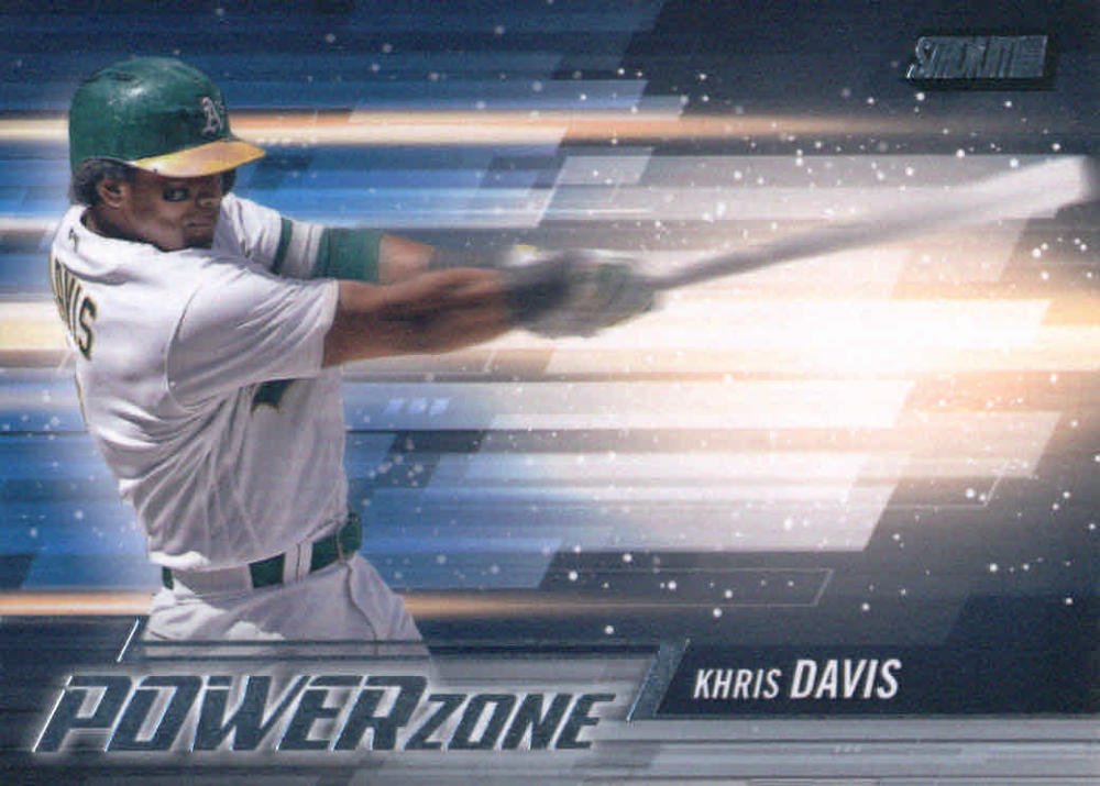 2018 Topps Stadium Club Power Zone #PZ-KD Khris Davis Oakland Athletics Baseball Card