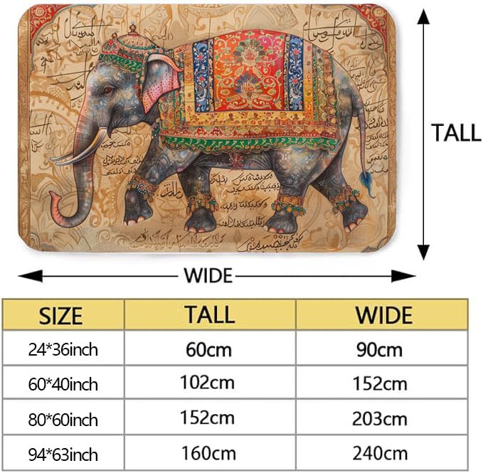 Tapete decorativo tribal africano bohemio 24x36 pulg miniatura 2