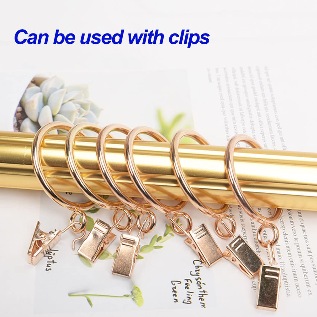 Anelli per tende, ganci per tende, anelli da appendere, 50 confezioni di anelli per tende in metallo, anelli da appendere per tende, tendaggi, tende, finestre, ganci per tende, ganci, 28 mm (colore: 5