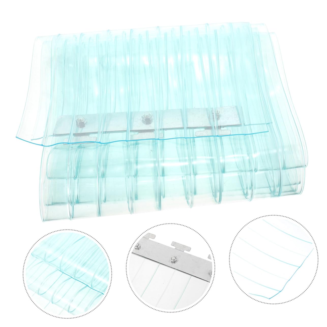 ORFOFE Rideau de Porte PVC Épais Coupe-Vent et Étanche pour Marché et Chambre Froide Bande Transparente Installation Facile et Résistance Froid