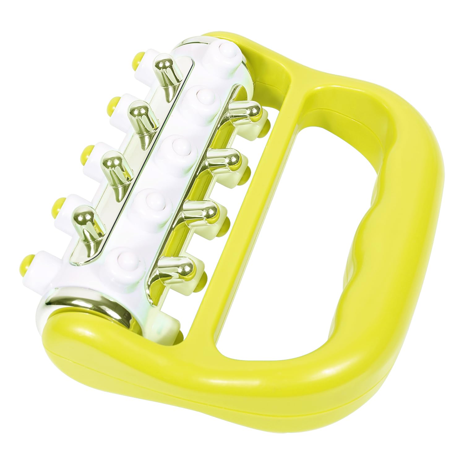 Handheld Muscle Massage Roller,Release and Cellulite Remover Muscle Manual Massager Tool for Foot Hand Body Neck Head Leg Pain Relief (Green)