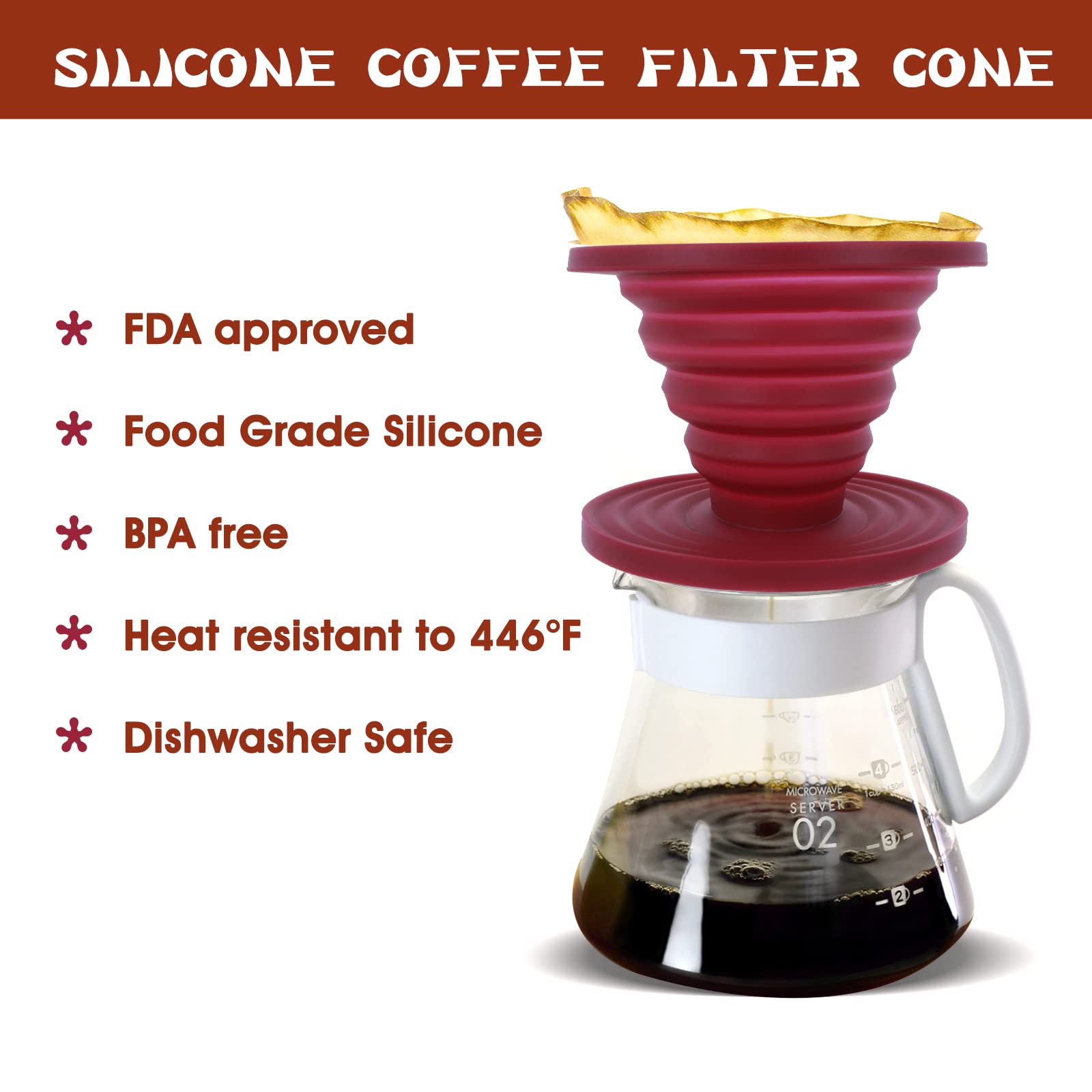 Travel Pour Over Reusable Pour Over Coffee Dripper, Portable Stainless ...