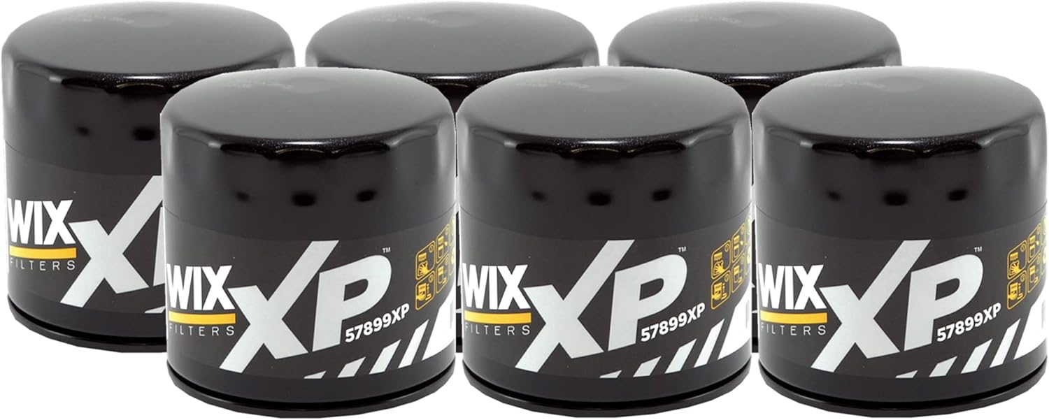 Set of 6 Engine Motor Oil Filters For Chrysler Dodge Jeep Ram 1500 2500 300 3500 Aspen Avenger Caliber Challenger Charger Commander Dakota Durango Grand Cherokee Journey Magnum Ram Sebring