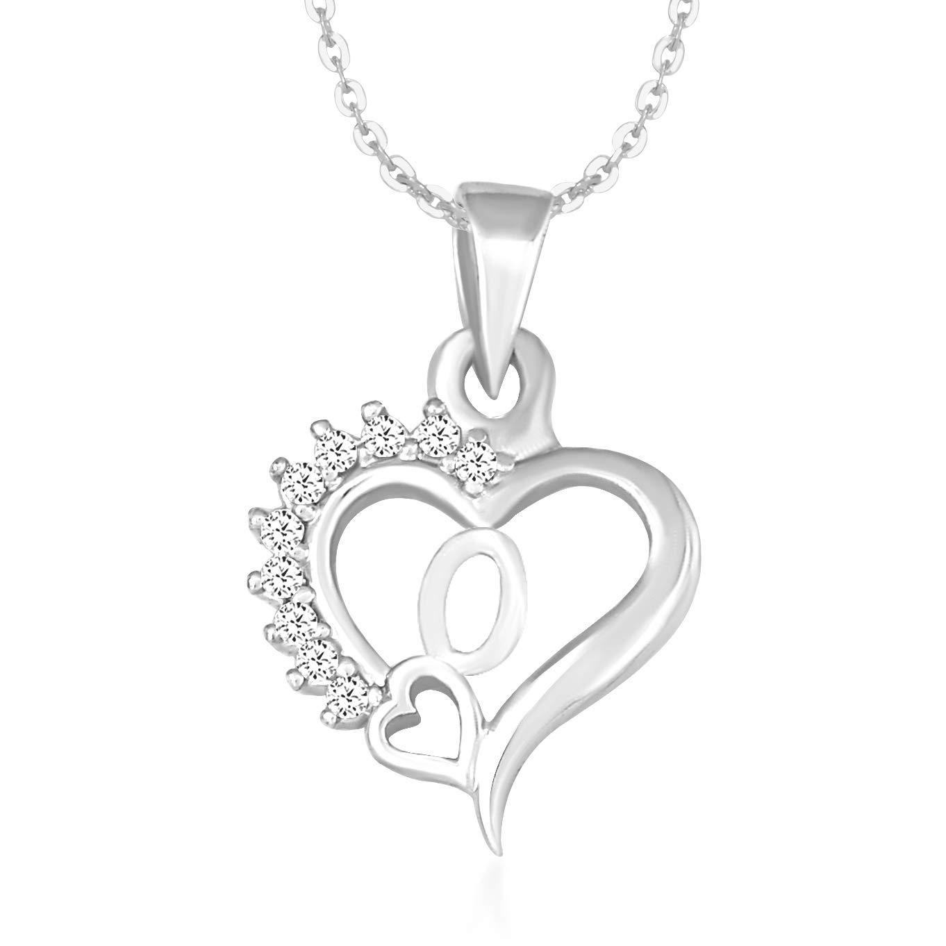 Kanak JewelsHeart In Heart Letter O