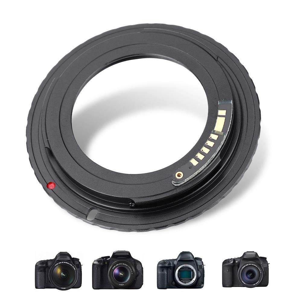 Topiky Anillo Adaptador de Lente, Anillo Adaptador M42-EOS/EF para Lente M42 a Lente de cámara con Montaje /EF