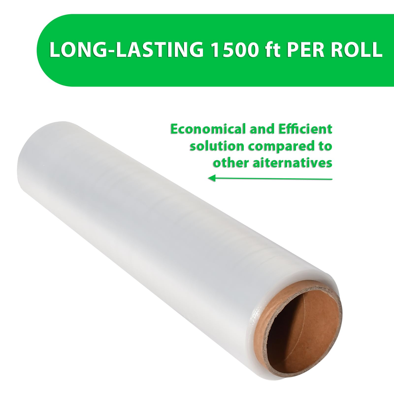 Warping Rool Snapklik.com : YXX-TECH 18 X 1500ft Clear Stretch Wrap - 80 Gauge Heavy ...