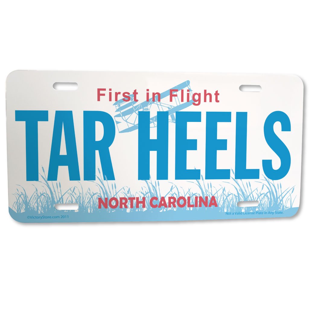 VictoryStore Front License Plate - North Carolina Tar Heels!