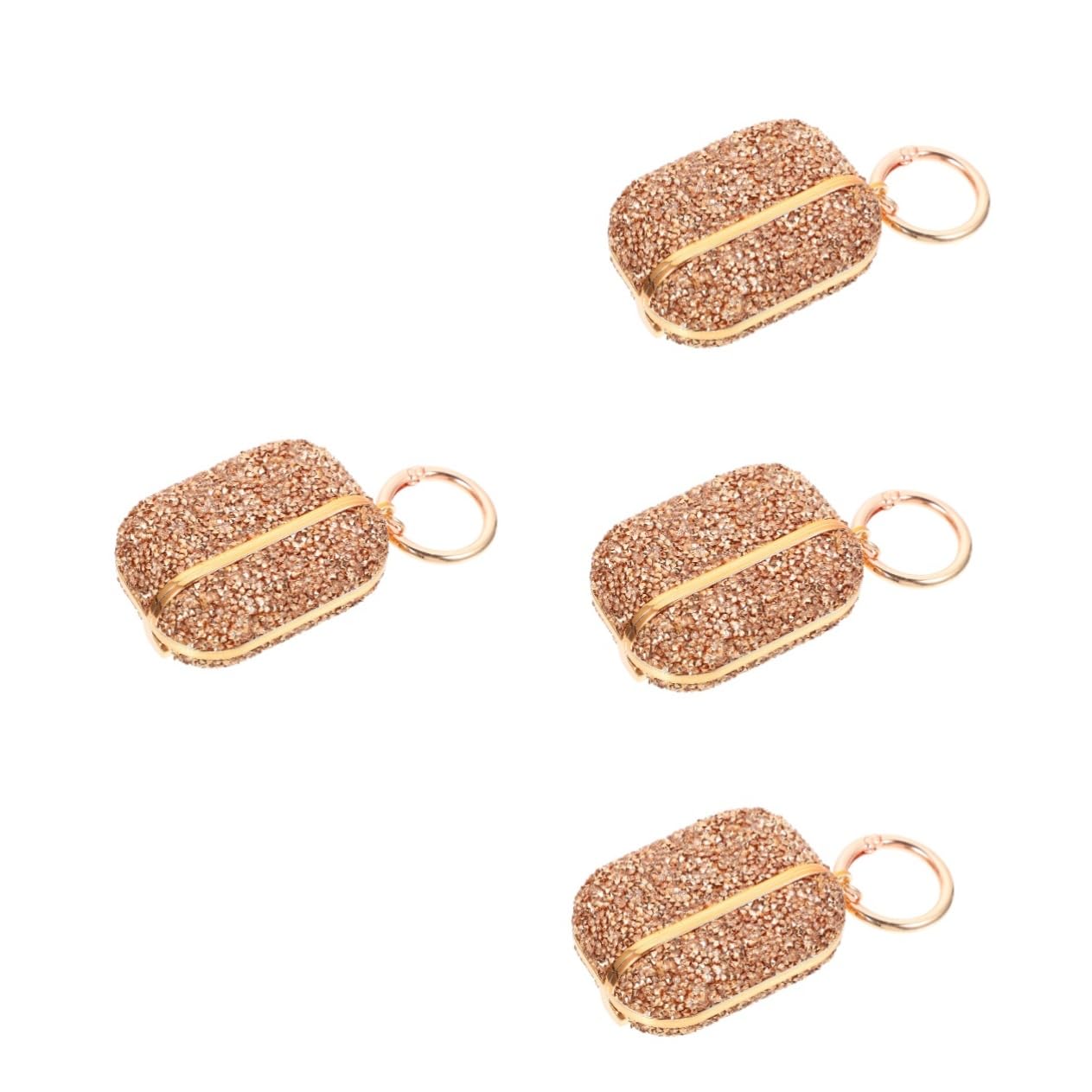DOITOOL 4 Piezas Estuche Protector Segunda generación Protector Auriculares Estuche Auriculares Funda anticaída para decoración Leopardo inalámbricos Diamante