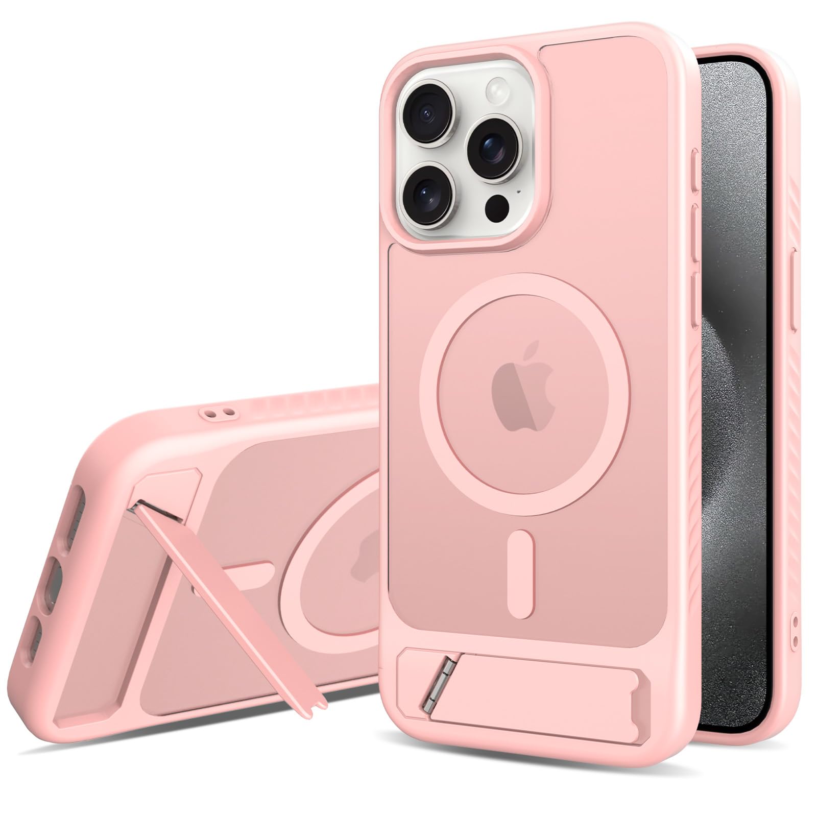Coque iPhone 14 Pro Max MagSafe rose mate protection anti-chocs - 8
