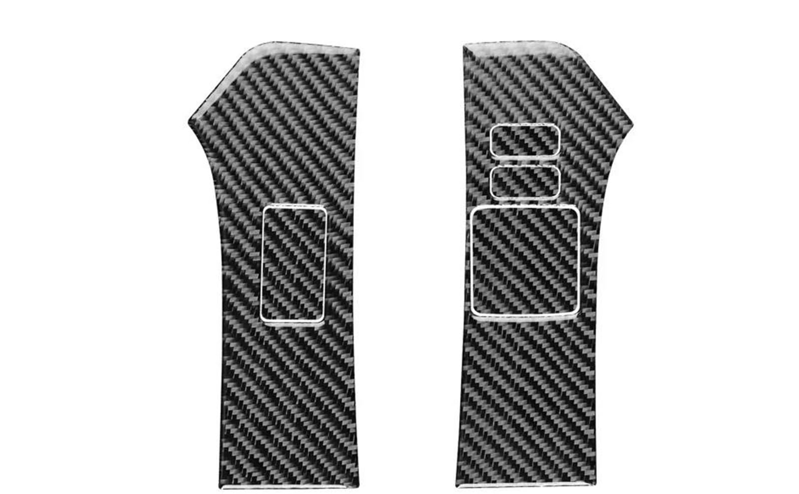 Interior Decal Trim Carbon Fiber Sticker Car Windows Control Panel Trim for Toyota for Yaris 2006 2007 2008 2009 2010 2011 LHD RHD HQGQCEZEK(for RHD Black)