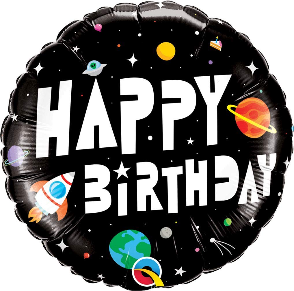Qualatex17” Birthday Astronaut (Space) Mylar Foil Balloon