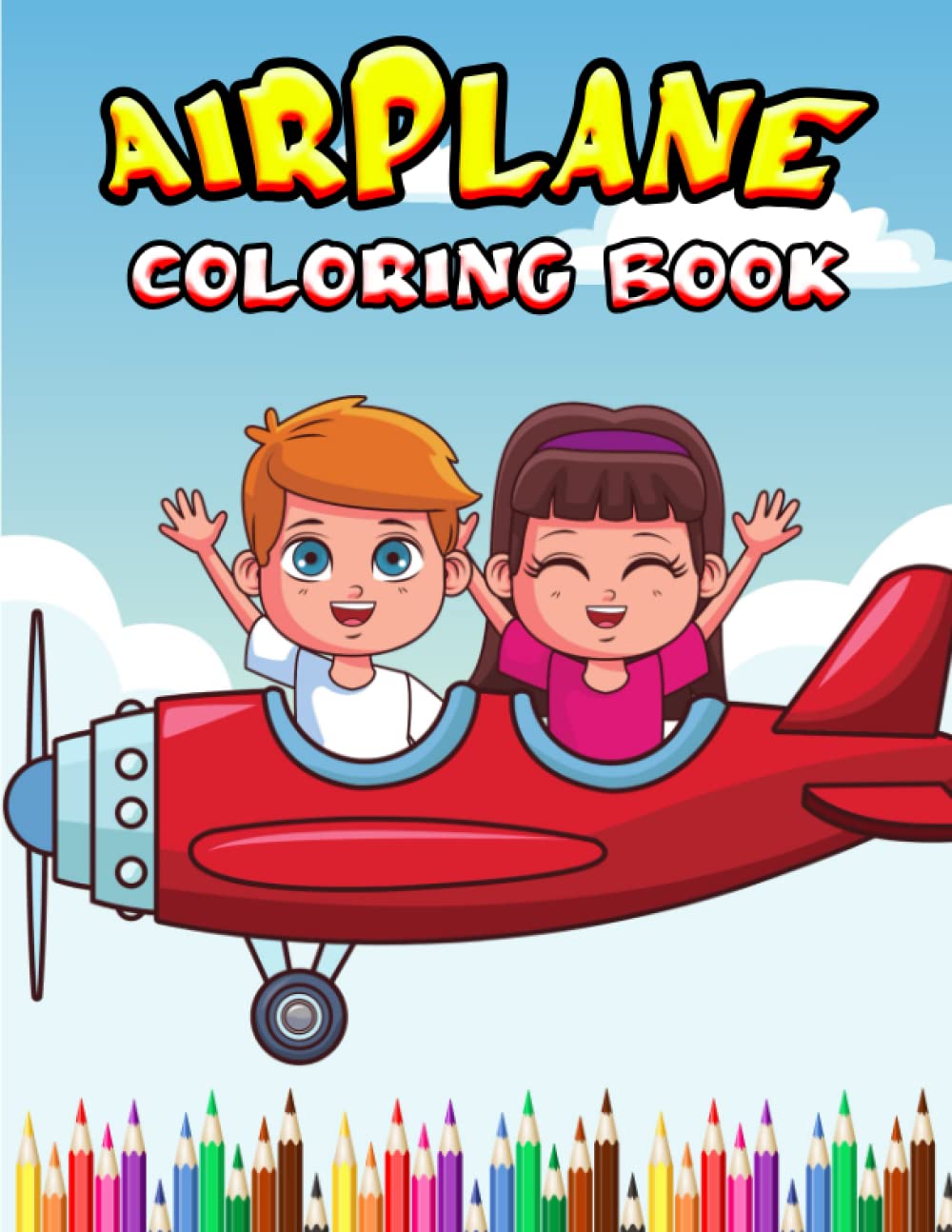 Airplane Coloring Book for Children: Fly with your imagination