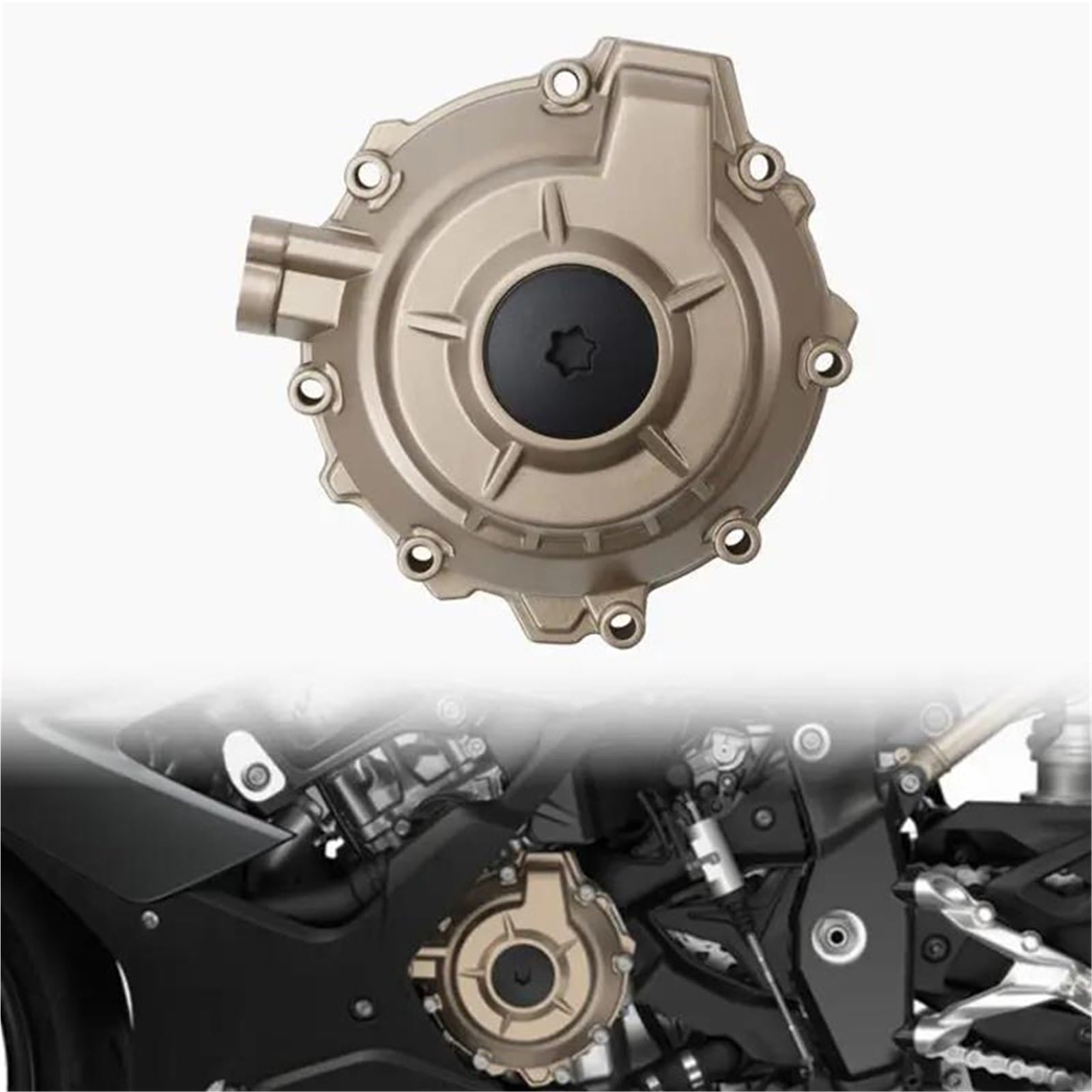 Couvercle de carter stator S1000RR aluminium évite la casse moteur moto en cas de chute
