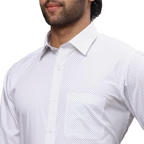 Image of Raymond Men's Cotton Print Slim Fit Shirt
