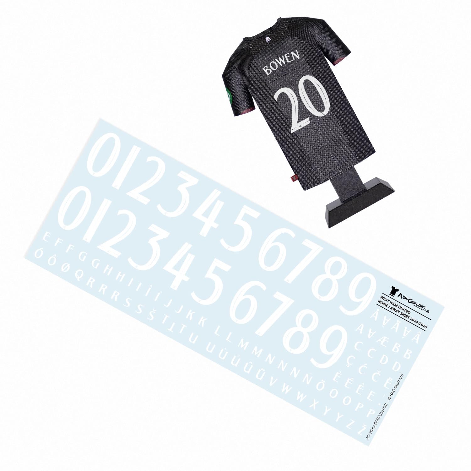 West Ham United FC Home Away Retro Third Metal Football Shirt - Image 4