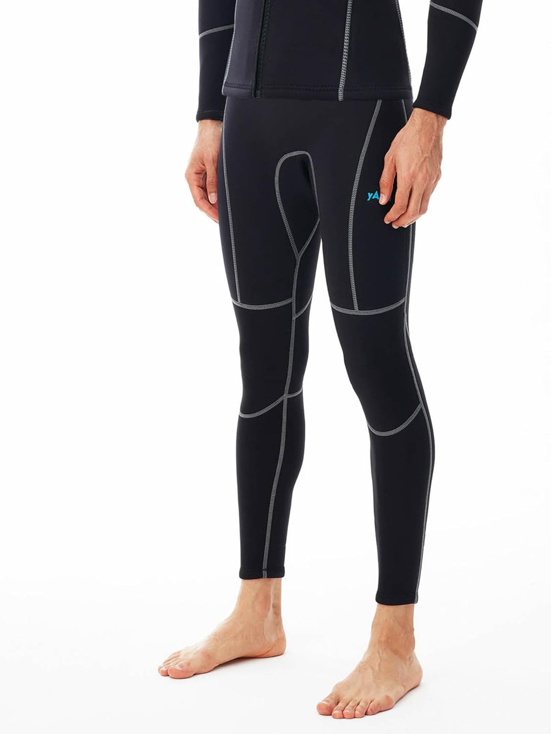 Men 3mm Premium Neoprene Keep Warm Wet Suit Pants for Water Sport Snorkeling Scuba Black 4X-Large