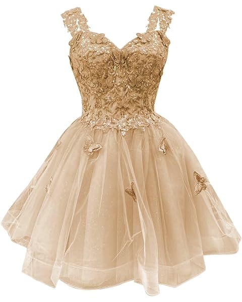 3D Butterfly Short Homecoming Dresses Sparkly Tulle Prom Dress Teens Off Shoulder DAMA Dresses for Quinceanera