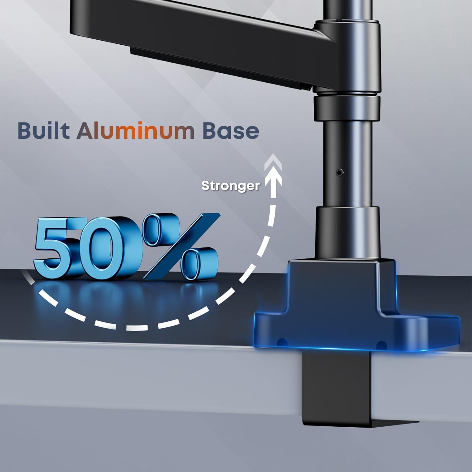 Diagram showing all components included in the PUTORSEN Triple Monitor Mount package