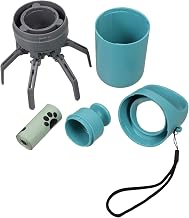 Portable Dog Pooper Scooper with Six-Claw Design and Built Poop Bag Dispenser Lightweight Waste Picker Upper for Small Medium Large Dogs Outdoor Walks Cleanup Tool