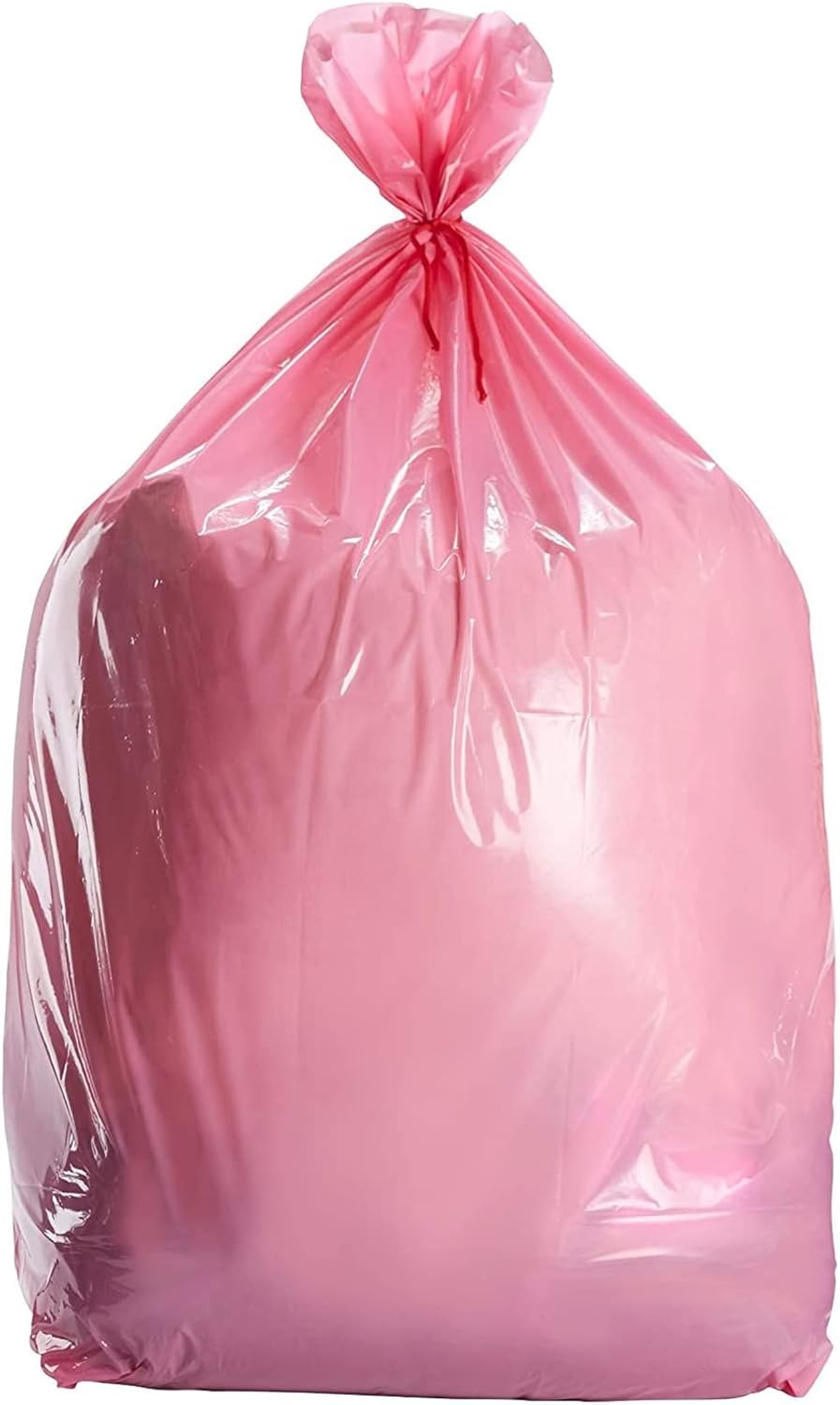 Crеаtіvе Prоduсt Pink Large Gift Bags - 6-Pack Jumbo Plastic Sack for Wrapping Oversized Gifts, 36 x 48 Inches, Includes Red String