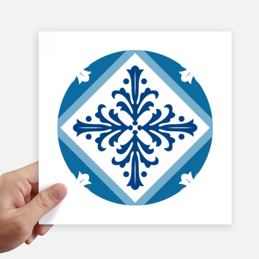 Stickers Talavera de 20cm cuadrados para decorar pared y maleta pack de 4 unidades de vinilo