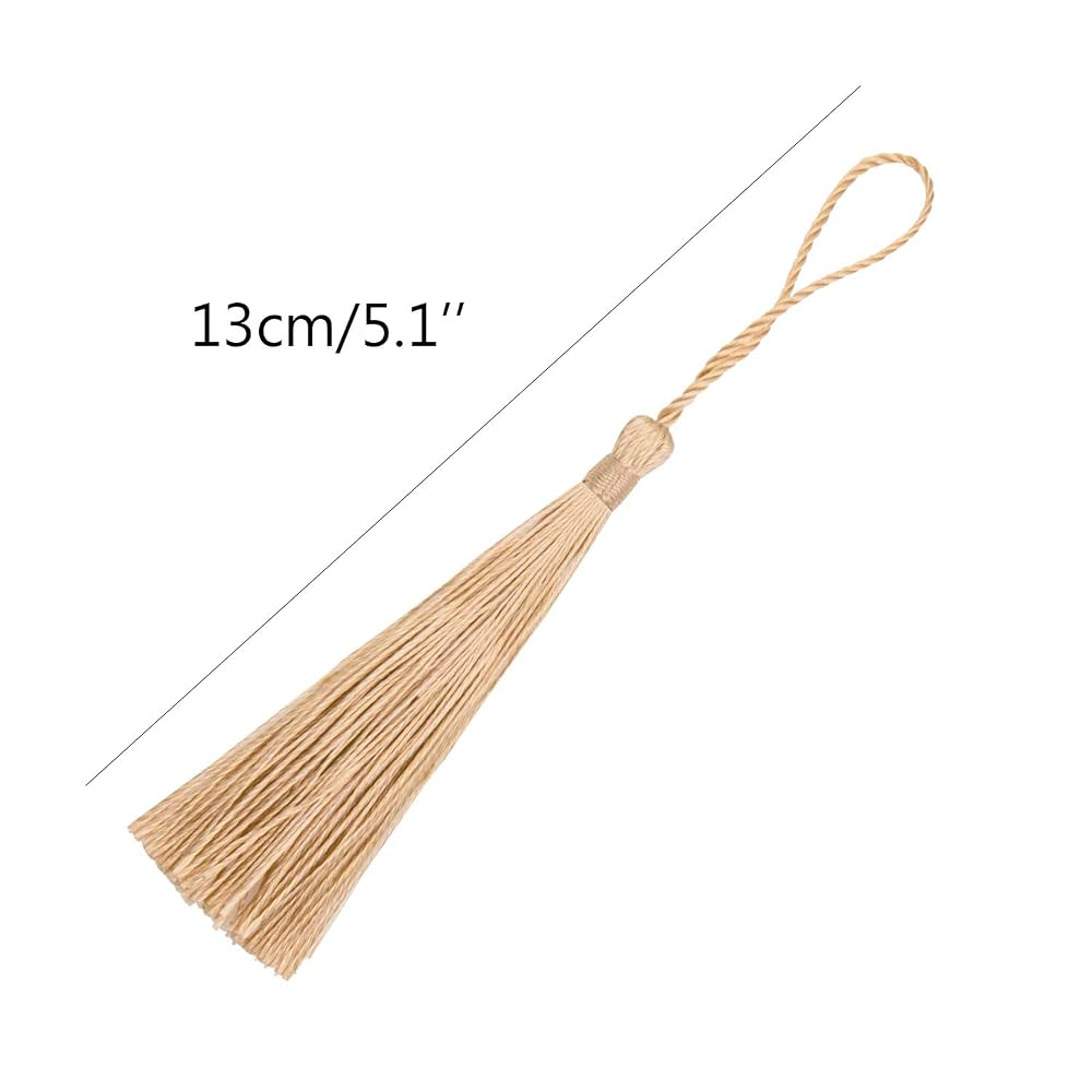 Lot De 100 Pompons En Fil Dentaire - Bleu Sarcelle Foncé - 13cm Avec Boucle - Pour DIY, Bijoux, Marque-Pages