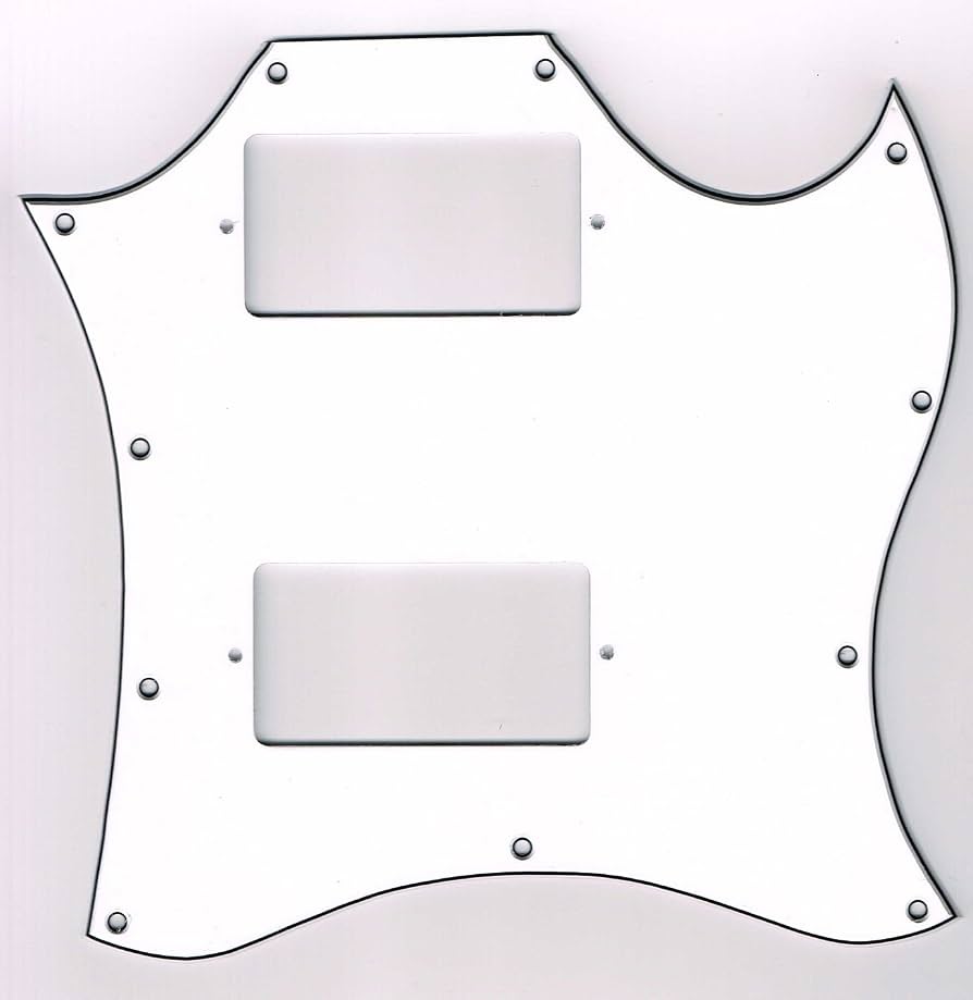 YAMAHA SG用ホワイトピックガード 極美品 送料込 YAMAHA SG用ホワイト