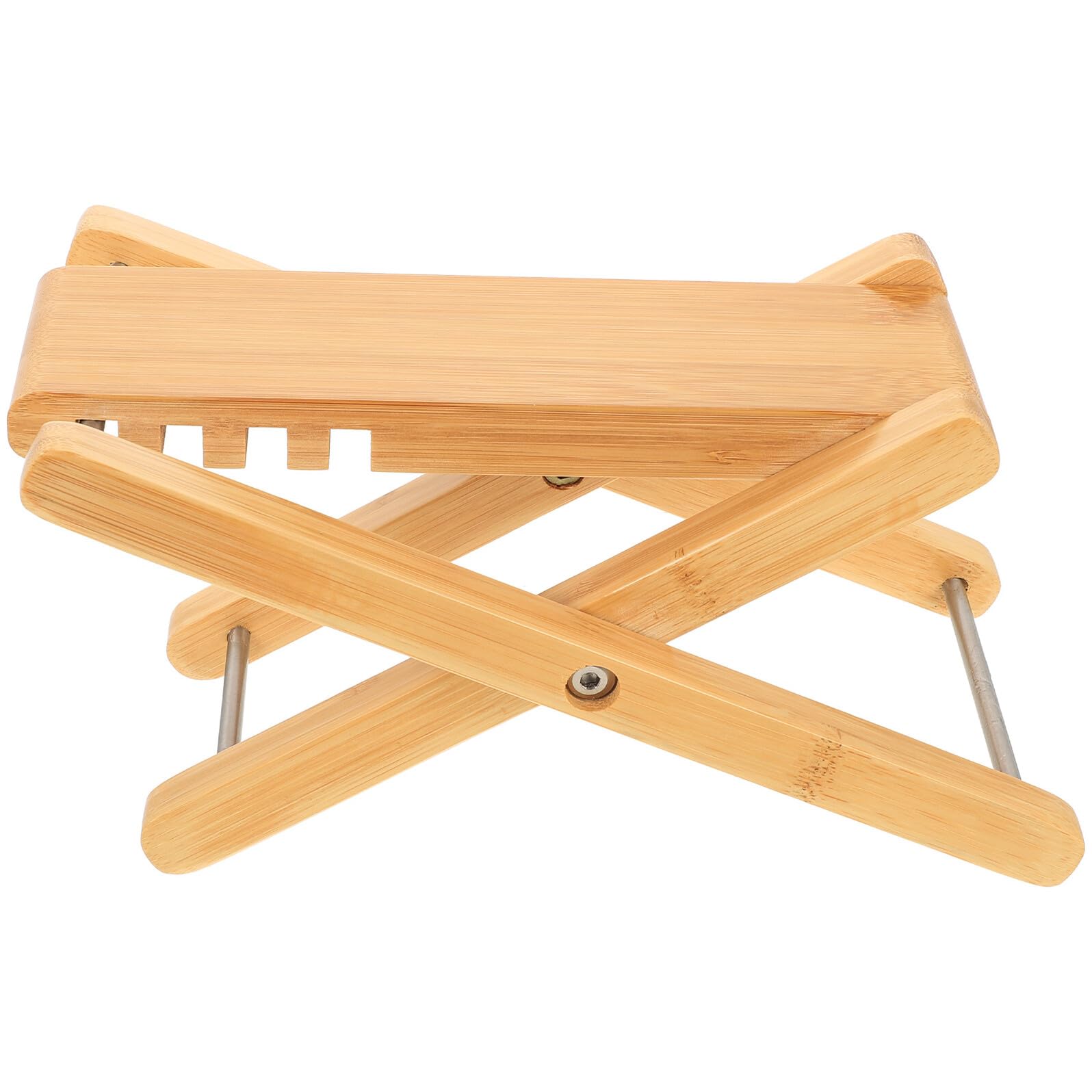 Baluue Bambus Fußstütze Verstellbar Rutschfestes Gitarren Fußbrett Klappbar Ergonomisch für Gitarre Üben Instrumentenzubehör