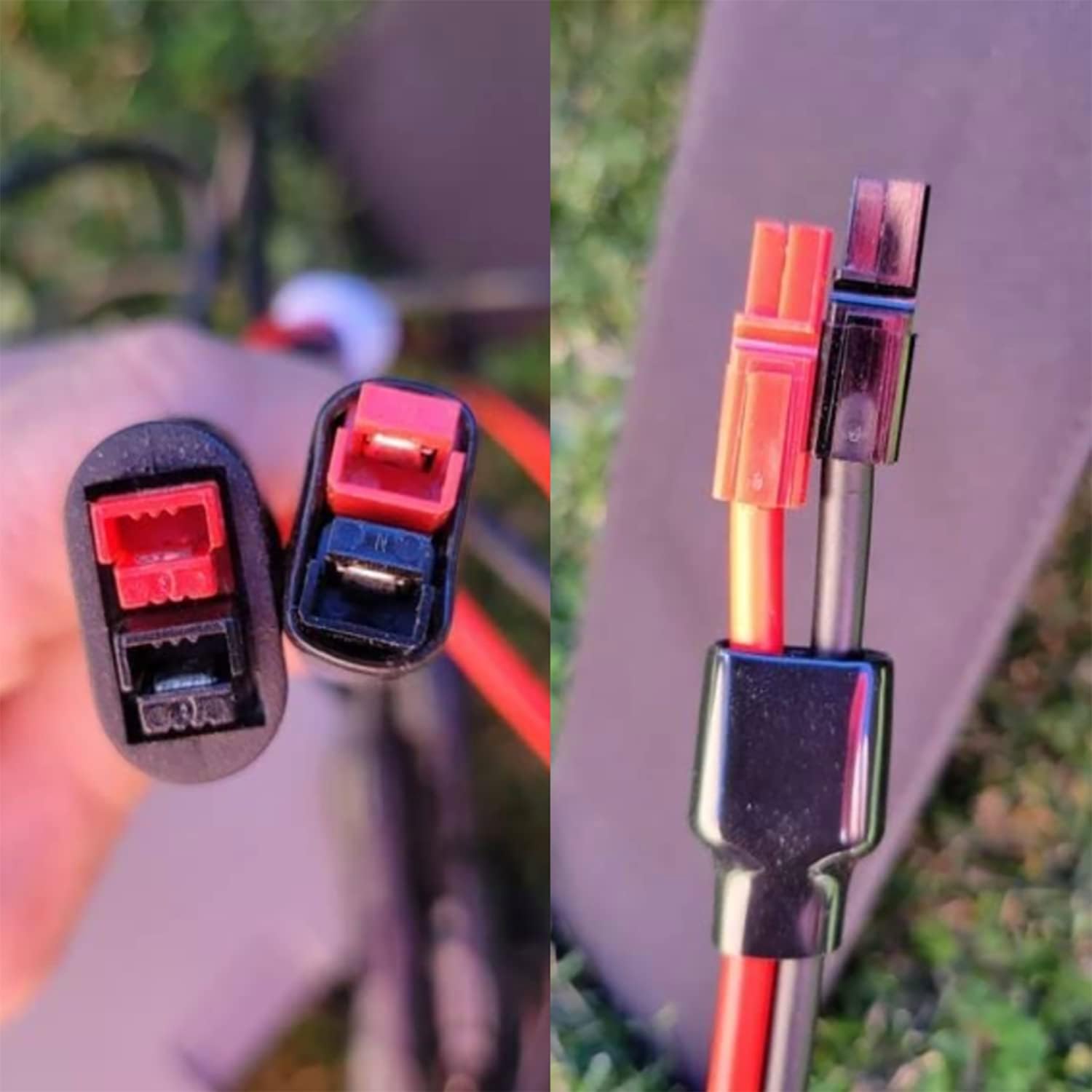 Cllena 10AWG Solar Panel Extension Cable 45A Connector Battery Charge Adapter for GZ Yeti/G500 Generator Power Inverter and Renogy, Boulder 200 Panels (20Ft)