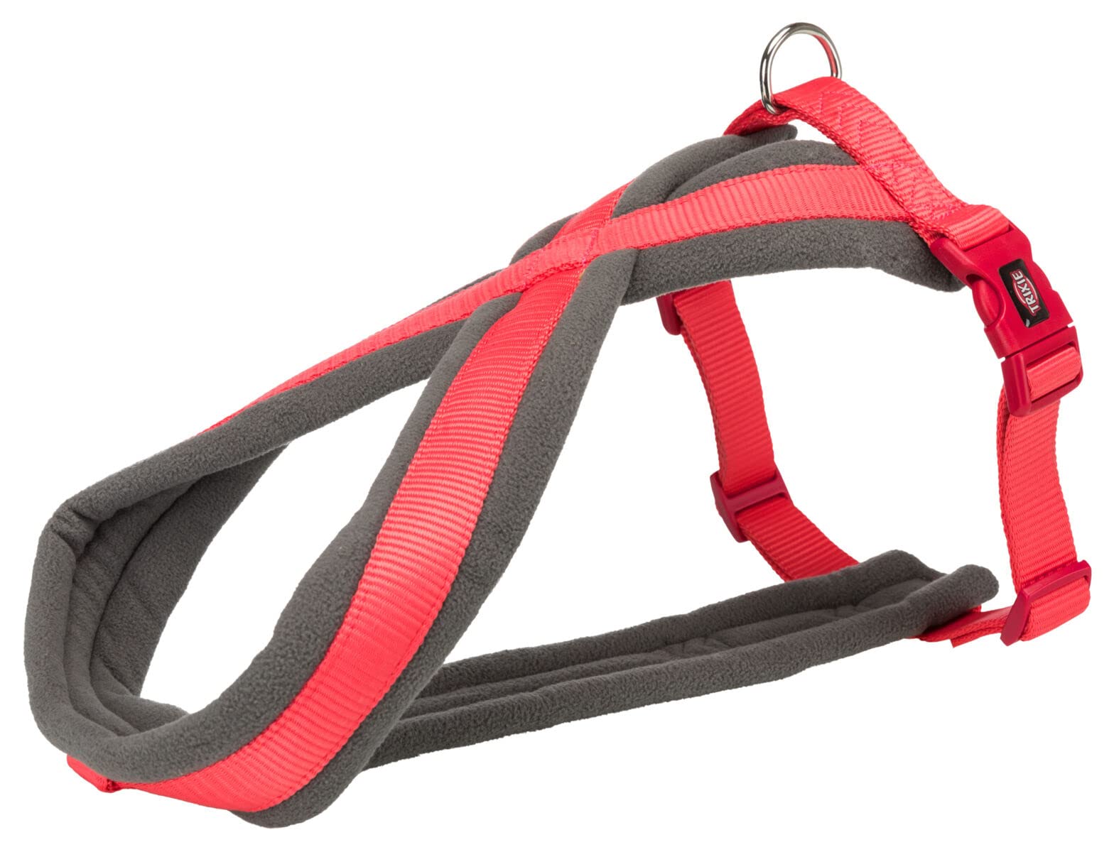 Trixie Premium Touring Harness for Dogs, Adjustable No Pull Dog Belt, Soft Padded & Breathable Pet Harness, Coral (L, 60–100 cm) (B0B4NMJ54J) Amazon Price History, Amazon Price Tracker