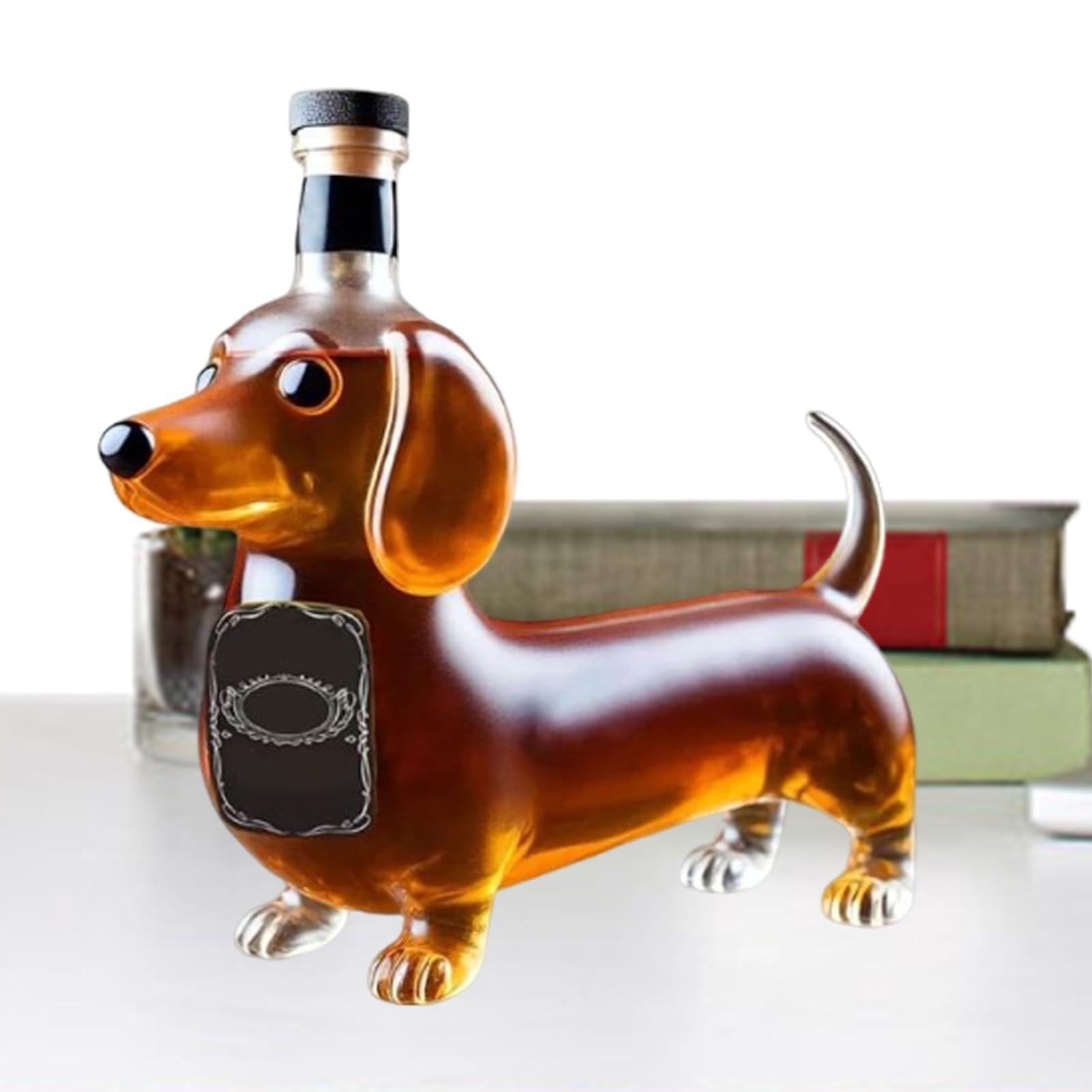 ★値下げ★ 酒瓶 動物 毛皮 アンティーク 空き瓶 Amazon.co.jp: 酒類のボトル、ダックスフント犬の形の空の酒瓶|装飾的