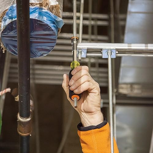 Miniatura 5 de Klein Tools Juego de herramientas 635-6 destornilladores de tuerca magnéticos resistentes tamaños SAE 14 516 38 716 12 y 916 pulgadas 6 pulgadas 6