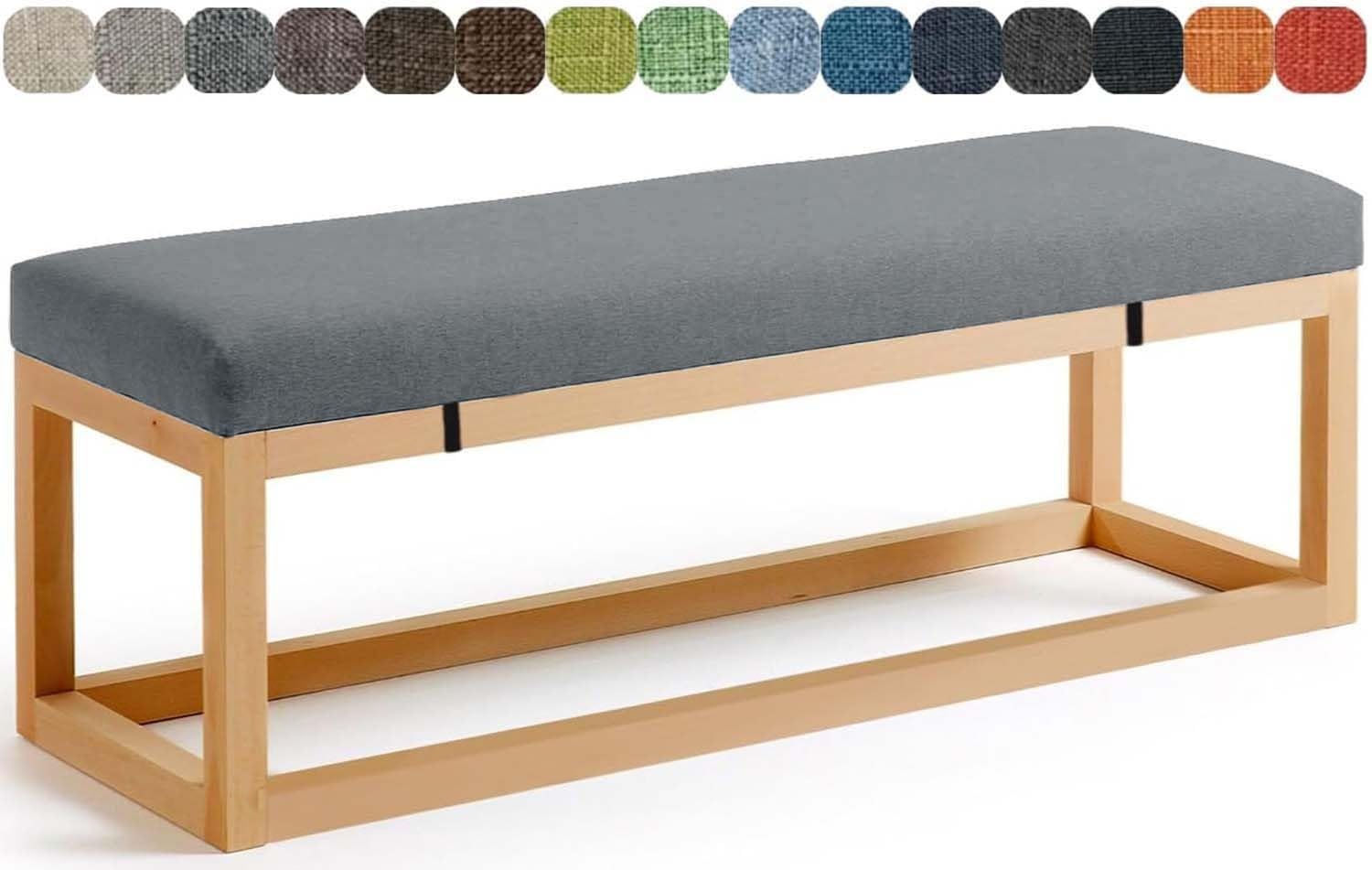 Coussin de banc antidérapant 60x30 cm en mousse haute élasticité