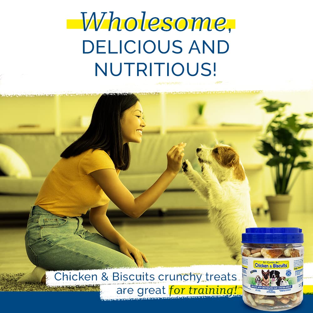 Pet Center DPC88160 0,5 kilogram naturale Giant Chicken avvolto Dog biscotti, piccolo