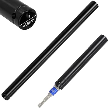 2 Pcs 9/16"14mm Power Nut Driver 6 and 12 Length, Nut Runner Hollow Socket with 1/4" Hex Shank, Fit Long Bolts and Ductwork