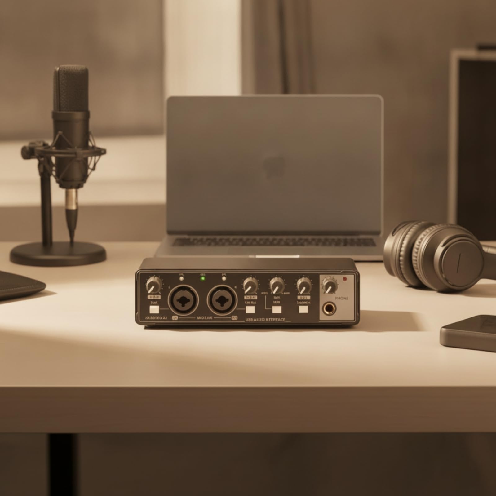 Interfaccia Audio USB a 2 Canali Interfaccia Audio Intuitivo Dispositivo per Streamer